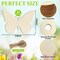 Wooden Butterfly Ornaments to Paint Spring Decoration Cutouts Unfinished 24PCS 3.5 x 3 inches, DIY Blank Unfinished Wood Discs Ornament for Home Crafts Hanging Easter St. Patrick Day Decoration